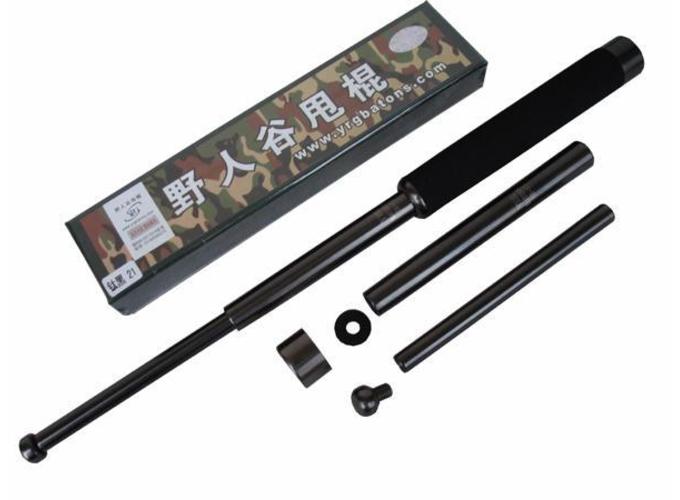 野人谷鈦黑21寸伸縮甩棍
